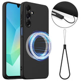 Samsung Galaxy A17 Cover med Strap Silikone MagSafe Sort