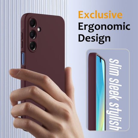 Samsung Galaxy A17 Cover med Rem Silikone MagSafe Vinrød