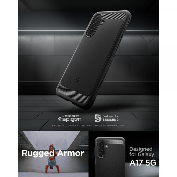 Spigen Samsung Galaxy A17 Cover Rugged Armor Mat Sort