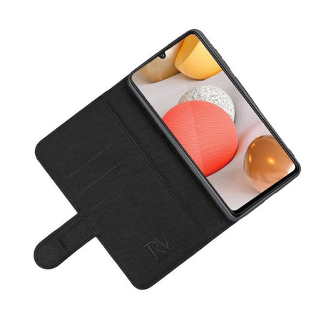 Rvelon Samsung Galaxy A22 4G Cover Magnetisk Aftageligt Cover Sort