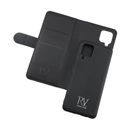 Rvelon Samsung Galaxy A22 4G Cover Magnetisk Aftageligt Cover Sort