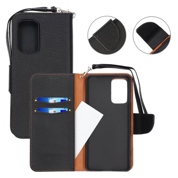 Samsung Galaxy A23 5G Cover med Stativ Sort