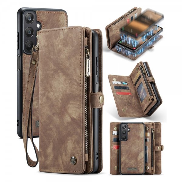 CaseMe Samsung Galaxy A25 Cover 008 Series Aftageligt Etui Brun