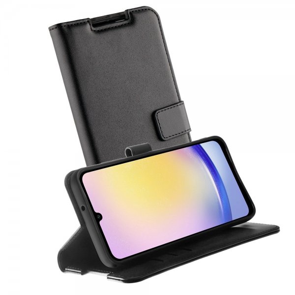 Vivanco Samsung Galaxy A25 Cover Classic Wallet Sort