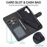 Lc.Imeeke Samsung Galaxy A25 Etui med Kortlomme Stativfunktion Sort
