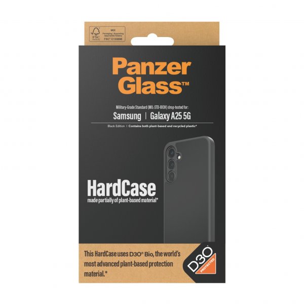 PanzerGlass Samsung Galaxy A25 Cover HardCase D3O Sort