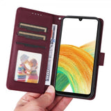 Betopnice Samsung Galaxy A33 5G Etui med aftageligt Cover 005 Rød