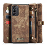 CaseMe Samsung Galaxy A34 5G Etui 008 Series Aftagelig Skal Brun
