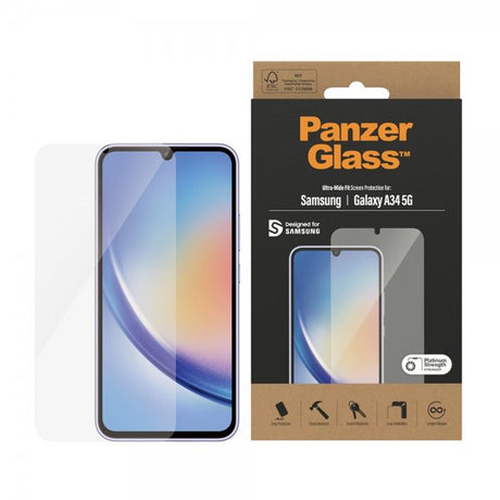 PanzerGlass Samsung Galaxy A34 5G Skærmbeskyttelse Ultra-Wide Fit