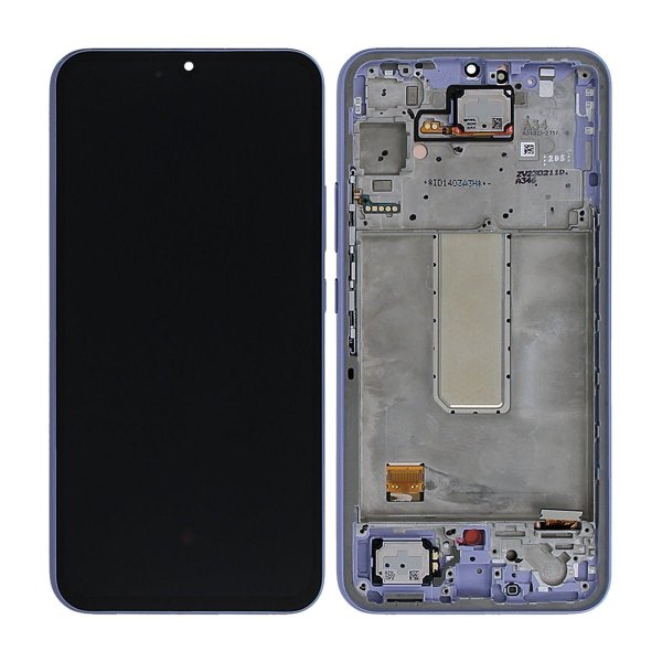 Samsung Galaxy A34 Skærm med LCD Display - Violet