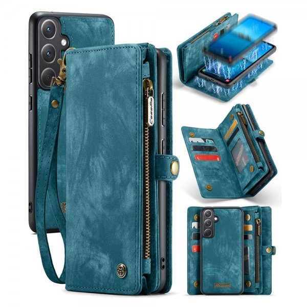 CaseMe Samsung Galaxy A35 Etui 008 Series Aftageligt Cover Blå