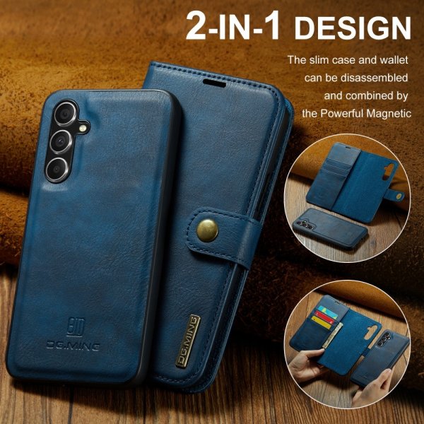 Dg.Ming Samsung Galaxy A35 Etui med Aftagelig Skal Blå