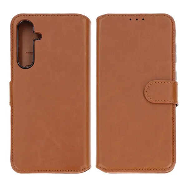 Rvelon Samsung Galaxy A35 Cover Magnetisk Aftageligt Etui Brun