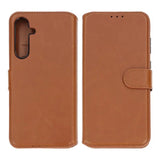 Rvelon Samsung Galaxy A35 Cover Magnetisk Aftageligt Etui Brun