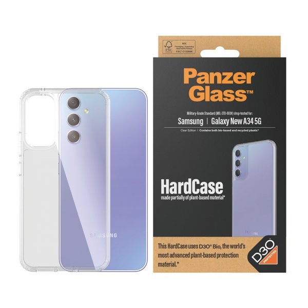 PanzerGlass Samsung Galaxy A35 Cover HardCase D3O Transparent