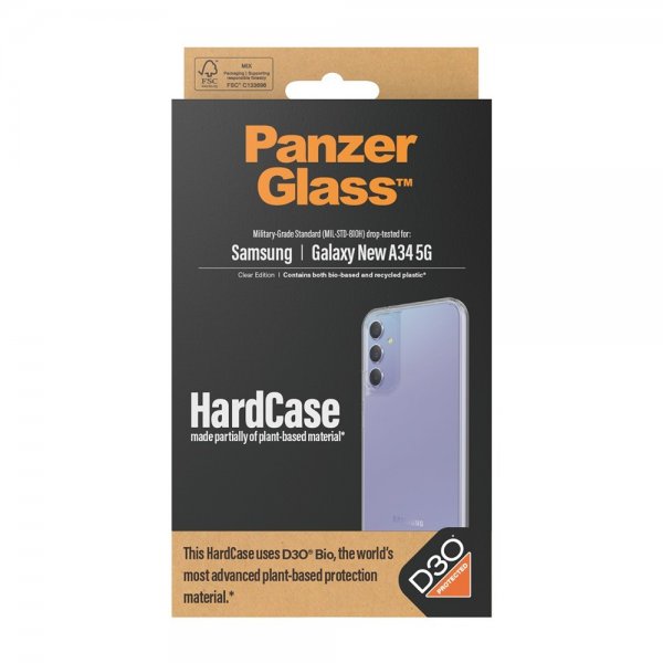 PanzerGlass Samsung Galaxy A35 Cover HardCase D3O Transparent