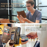 CaseMe Samsung Galaxy A36 Cover 008 Series Aftagelig Skal Brun