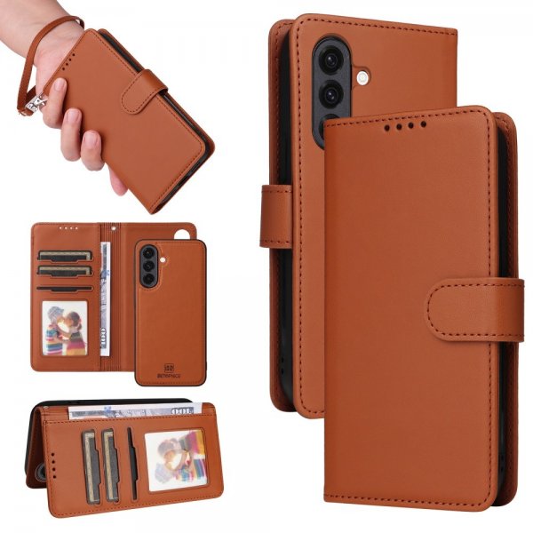 Betopnice Samsung Galaxy A36 Cover med Aftageligt Etui 005 Brun