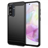 Samsung Galaxy A36/Galaxy A56 Cover Børstet Kulfibertekstur Sort