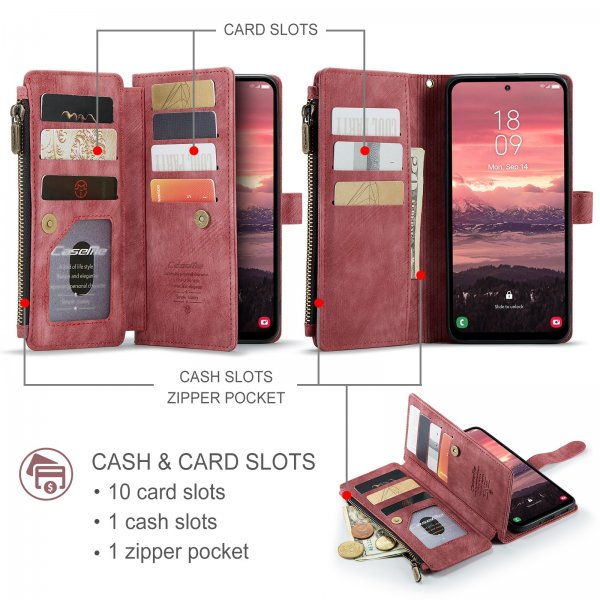 CaseMe Samsung Galaxy A37 Cover C30 Series Rød