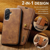 Dg.Ming Samsung Galaxy A37 Etui med Aftagelig Skal Brun