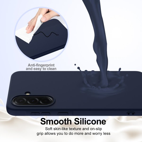 Samsung Galaxy A37 Cover med Strop Silikone MagSafe Blå