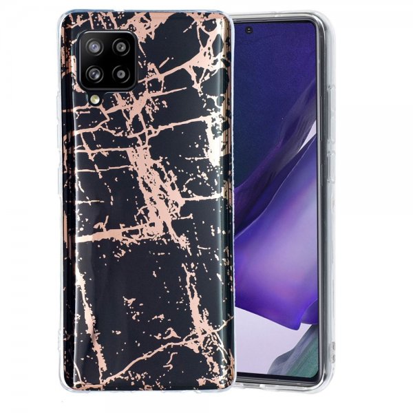 Samsung Galaxy A42 5G Cover Marmor Sort