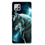 Samsung Galaxy A42 5G Cover Motiv Ulv Blå