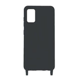 Samsung Galaxy A51 Cover Silikone med Halsrem Sort