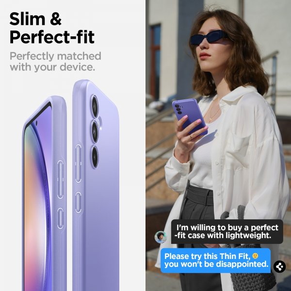 Spigen Samsung Galaxy A54 5G Cover Tyndt Fit Awesome Violet