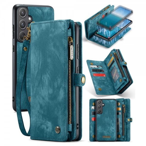 CaseMe Samsung Galaxy A55 Etui 008 Series Aftageligt Cover Blå