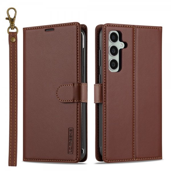 Lc.Imeeke Samsung Galaxy A55 Etui med Aftageligt Cover L2 Series MagSafe Brun
