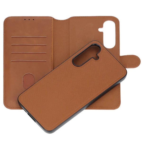 Rvelon Samsung Galaxy A55 Etui Magnetisk aftageligt Cover Brun