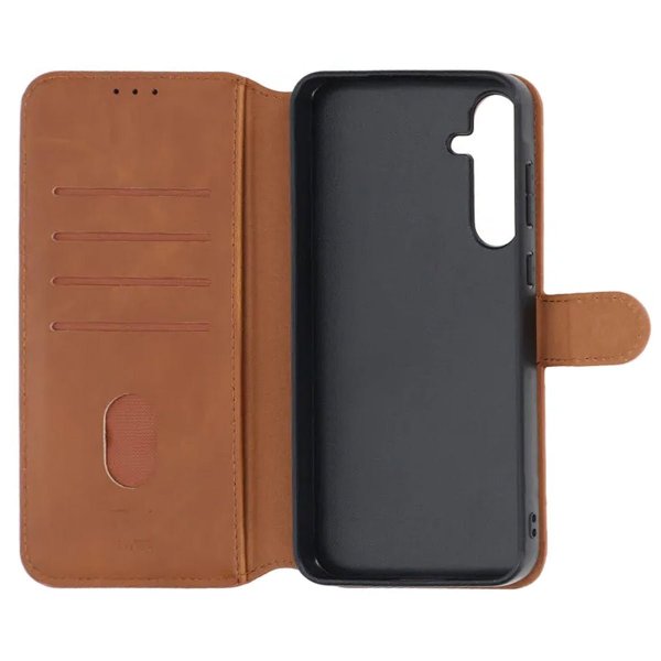 Rvelon Samsung Galaxy A55 Etui Magnetisk aftageligt Cover Brun