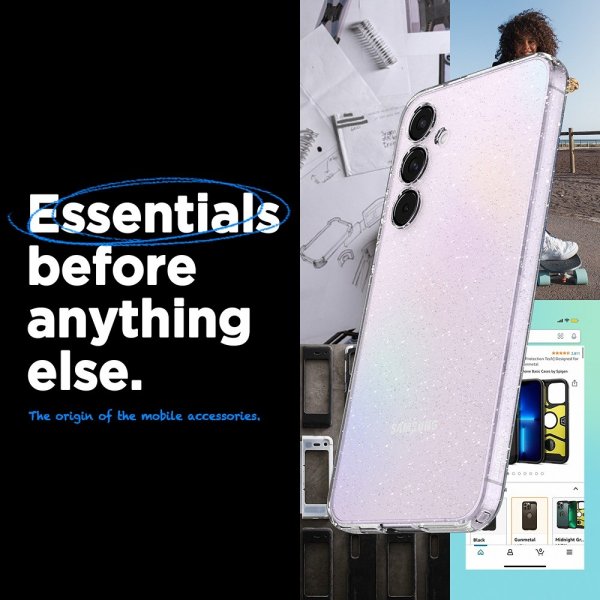 Spigen Samsung Galaxy A55 Cover Liquid Crystal Glitter Crystal Quartz