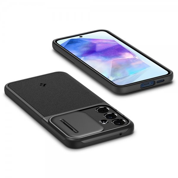 Spigen Samsung Galaxy A55 Cover Optik Armor Sort