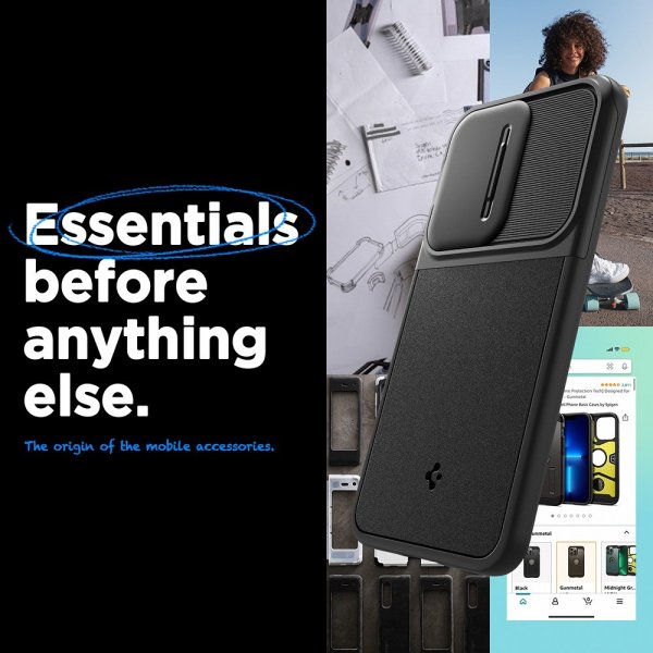 Spigen Samsung Galaxy A55 Cover Optik Armor Sort