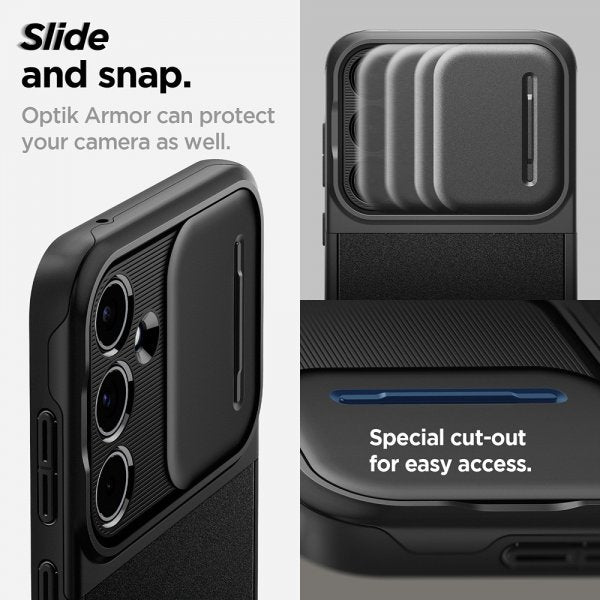 Spigen Samsung Galaxy A55 Cover Optik Armor Sort