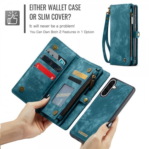 CaseMe Samsung Galaxy A56 Etui 008 Series Aftageligt Cover Blå