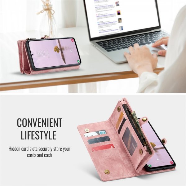 CaseMe Samsung Galaxy A56 Etui 008 Series Aftageligt Cover Rosaguld