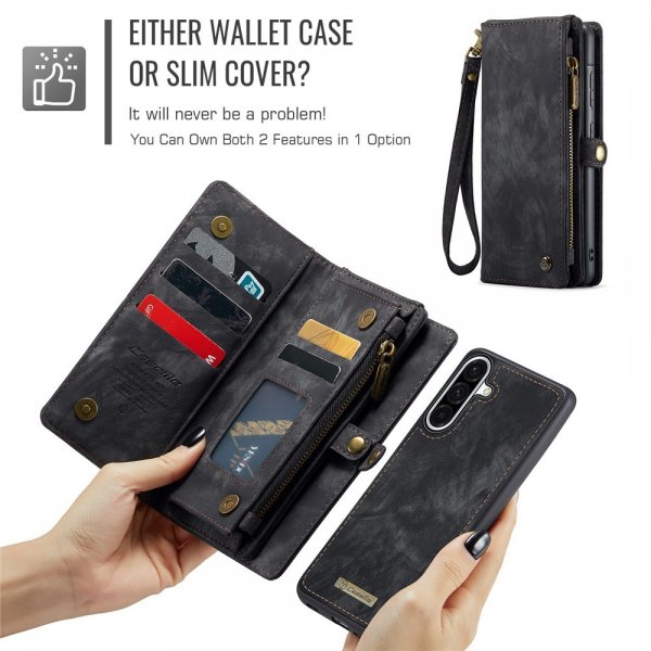 CaseMe Samsung Galaxy A56 Etui 008 Series Aftageligt Cover Sort