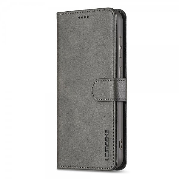 Lc.Imeeke Samsung Galaxy A56 Etui med Kortlomme Stativfunktion Grå