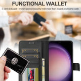 Lc.Imeeke Samsung Galaxy A56 Etui med Kortlomme Stativfunktion Sort