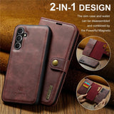 Dg.Ming Samsung Galaxy A56 Etui med Aftageligt Cover Rød