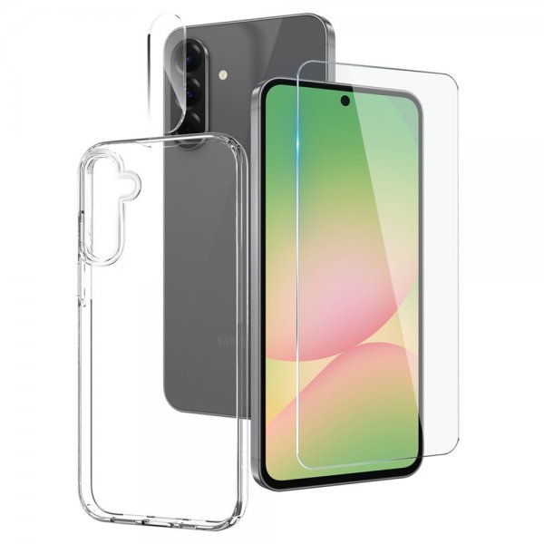 Northjo Samsung Galaxy A56 Cover med Skærmbeskytter og Kamerabeskyttelse 3-i-1