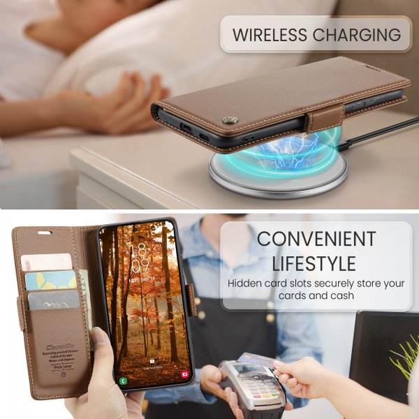 CaseMe Samsung Galaxy A57 Etui 023-serien Brun