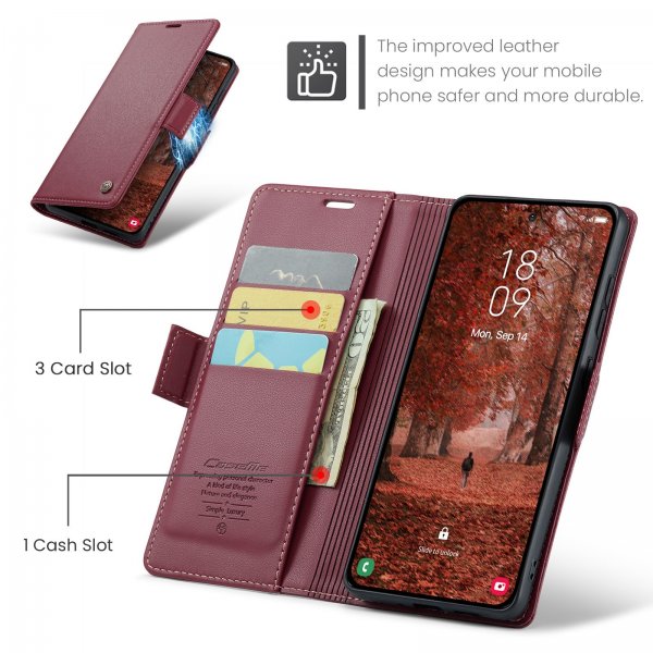 CaseMe Samsung Galaxy A57 Cover 023-serien Rød
