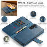 Dg.Ming Samsung Galaxy A57 Etui med Aftageligt Cover Blå