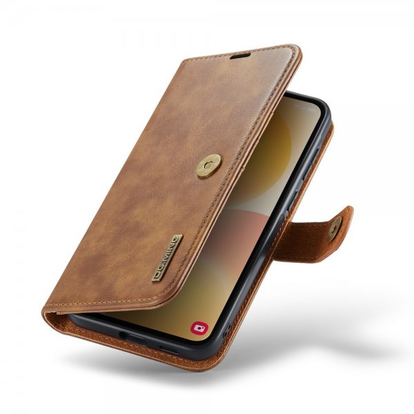 Dg.Ming Samsung Galaxy A57 Etui med Aftageligt Cover Brun