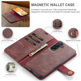 Dg.Ming Samsung Galaxy A57 Etui med Aftageligt Cover Rød